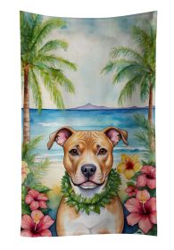 NEW Pit Bull Terrier Luau Kitchen Towel Dish Cloths Guest Hand Towel Decorative Bathroom Towel for Face,Tea, Dishcloth, Kitchen and Bath