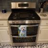 Bichon Frise in Sunflowers Kitchen Towel Dish Cloths Guest Hand Towel Decorative Bathroom Towel for Face,Tea, Dishcloth, Kitchen and Bath