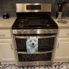 American Eskimo in Sunflowers Kitchen Towel Dish Cloths Guest Hand Towel Decorative Bathroom Towel for Face,Tea, Dishcloth, Kitchen and Bath